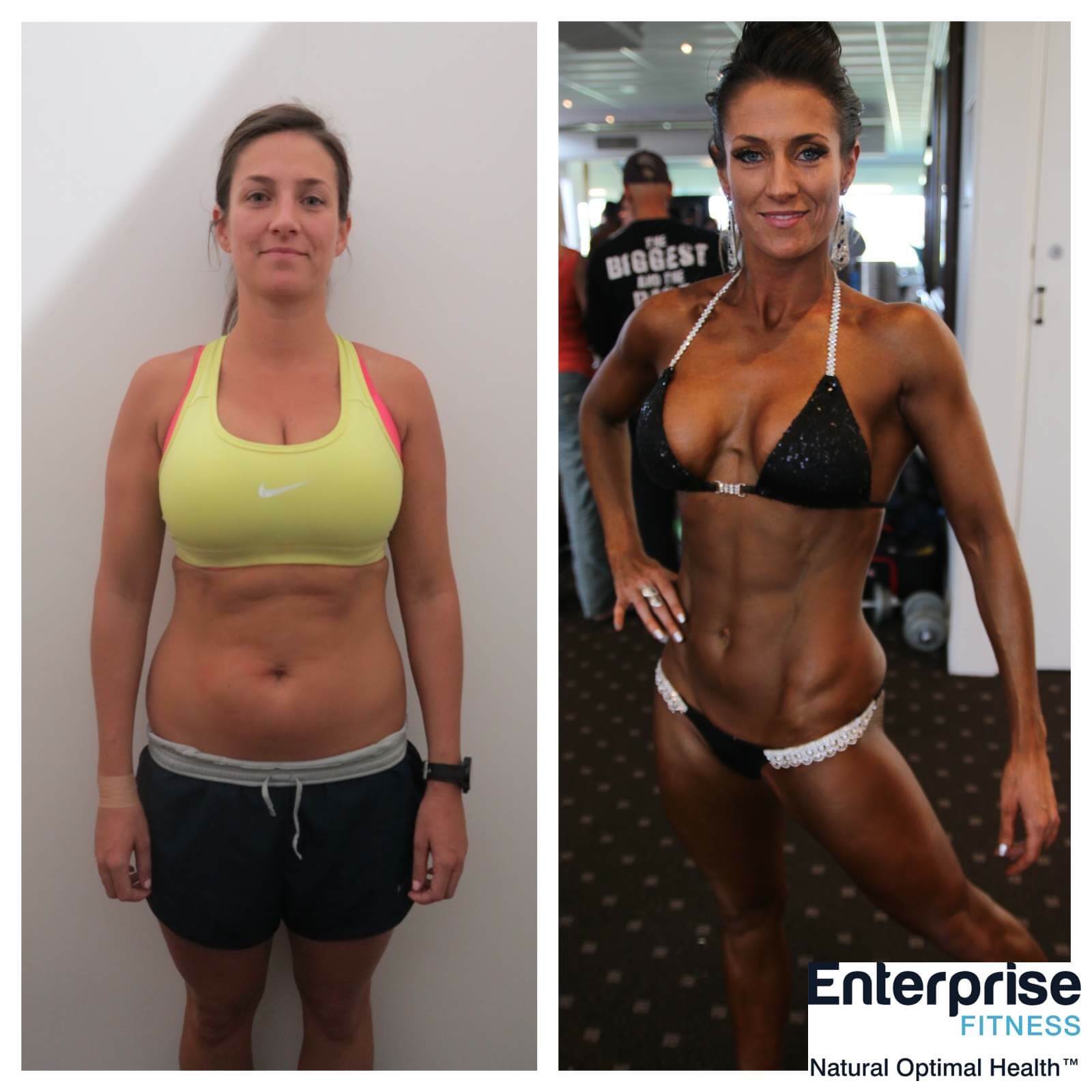 Enterprise Fitness client Gemma transformed her body