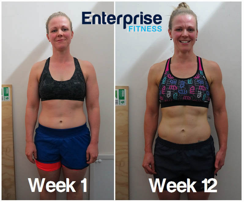 12 week transformation get abs fast quick excercise melbourne personal trainer trainers enterprise fitness richmond melbourne before after motivation