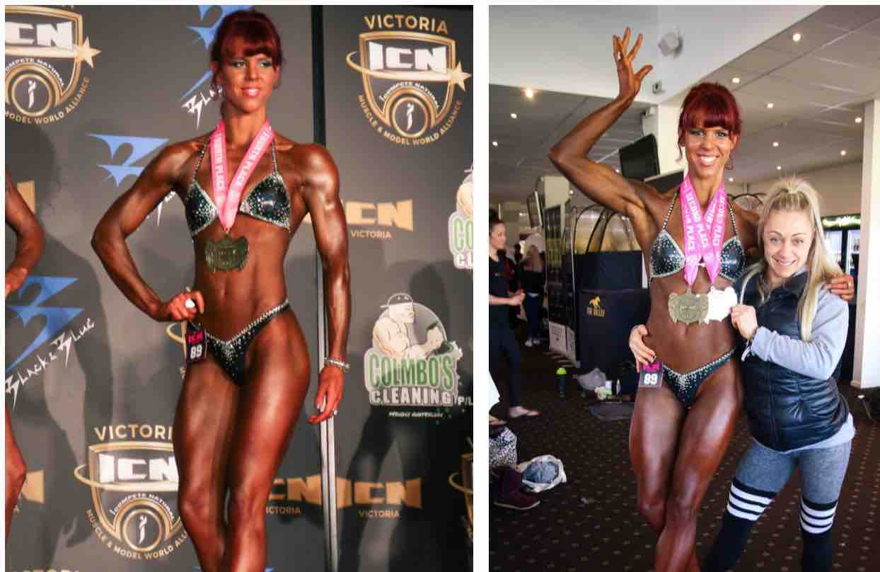 Kiko Berry Carla Girolamo Figure Lean Comp Prep Coach Best Personal Trainer in Melbourne Transforsmation Transformation Before After Gyms Gym Richmond Australia Results