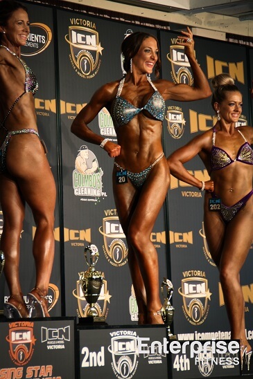 Tania Rompante ICN Rookie Show Rising Star iCompete Natural Bodybuilding Winner Comp Prep Coach Melbourne Nathan Madder Body Transformation Fitness Model Coach Contest Preparation