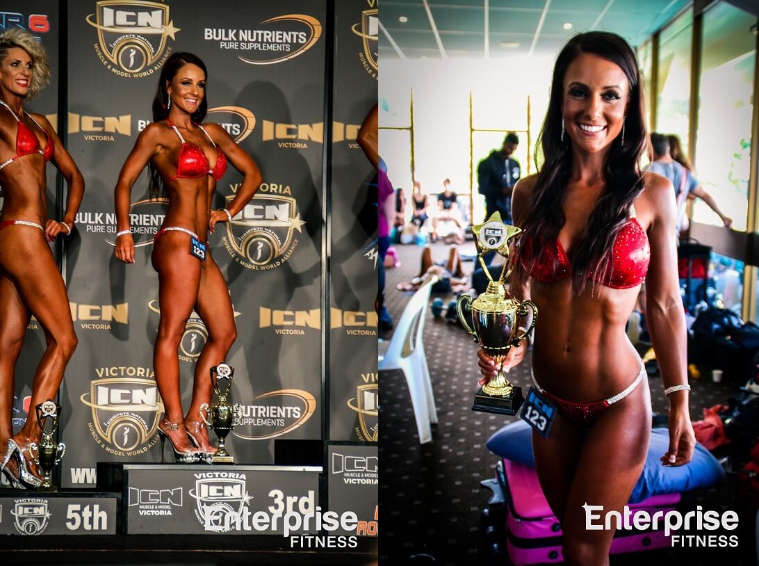 Jade Jansen Bikini Fitness Model Sports ICN Rookie Show Rising Star iCompete Natural Bodybuilding Winner Comp Prep Coach Melbourne Nathan Madder Body Transformation Fitness Model Coach Contest Preparation