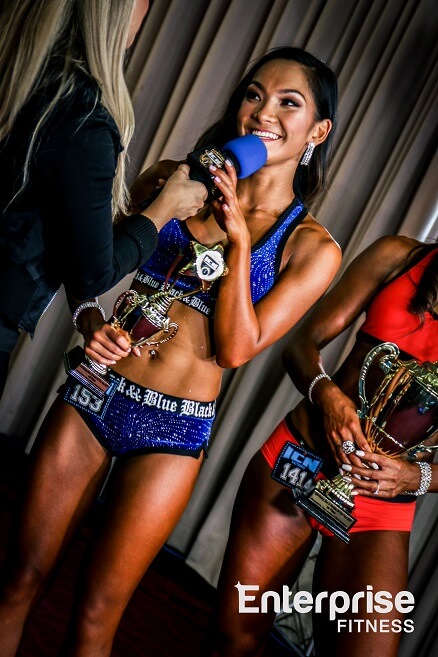 Jennifer Jen Ho Bikini Fitness Model Sports ICN Rookie Show Rising Star iCompete Natural Bodybuilding Winner Comp Prep Coach Melbourne Nathan Madder Body Transformation Fitness Model Coach Contest Preparation Posing