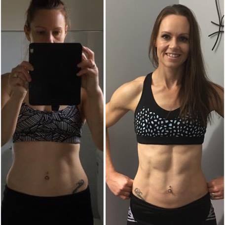 Amber Cantrell Body Transformation ICN Before After Fitness Model Carla Girolamo Enterprise Fitness Best Personal Trainer in Melbourne Trainers Training