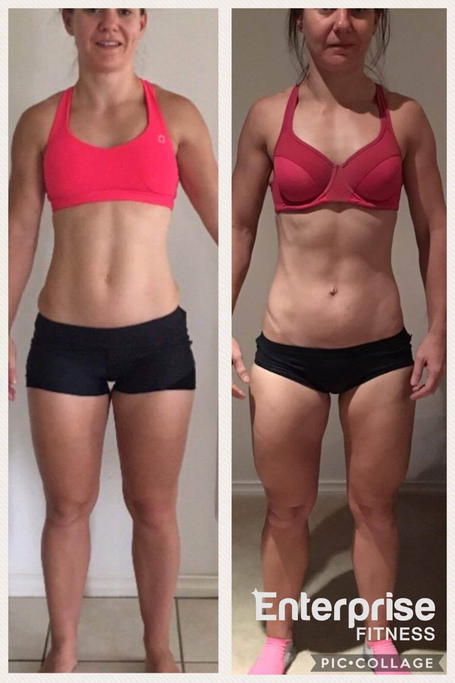 Body Transformation ICN Sydney Before After Fitness Model Carla Girolamo Crystal Golden Enterprise Fitness Best Personal Trainer in Melbourne Trainers Training